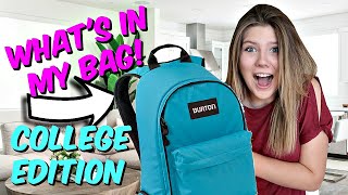What&#39;s In My Backpack College Edition | Totally Taylor