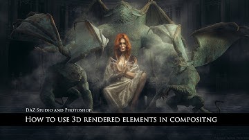 How to use 3d rendered objects in compositing
