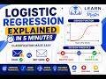 Logistic Regression Explained in 5 Minutes | Classification Made Easy | Machine Learning Basics