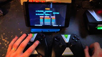Nvidia Shield Tablet Two Shield Controllers Playing MAME