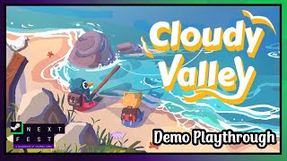 Cloudy Valley | Demo Playthrough | October 2024 Next Fest