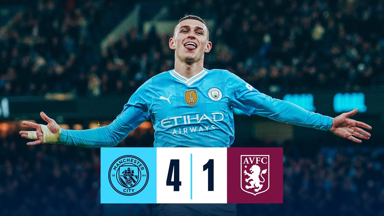 HIGHLIGHTS! FODEN FIRES BRILLIANT HAT-TRICK AS CITY POWER PAST VILLA | Man City 4-1 Aston Villa