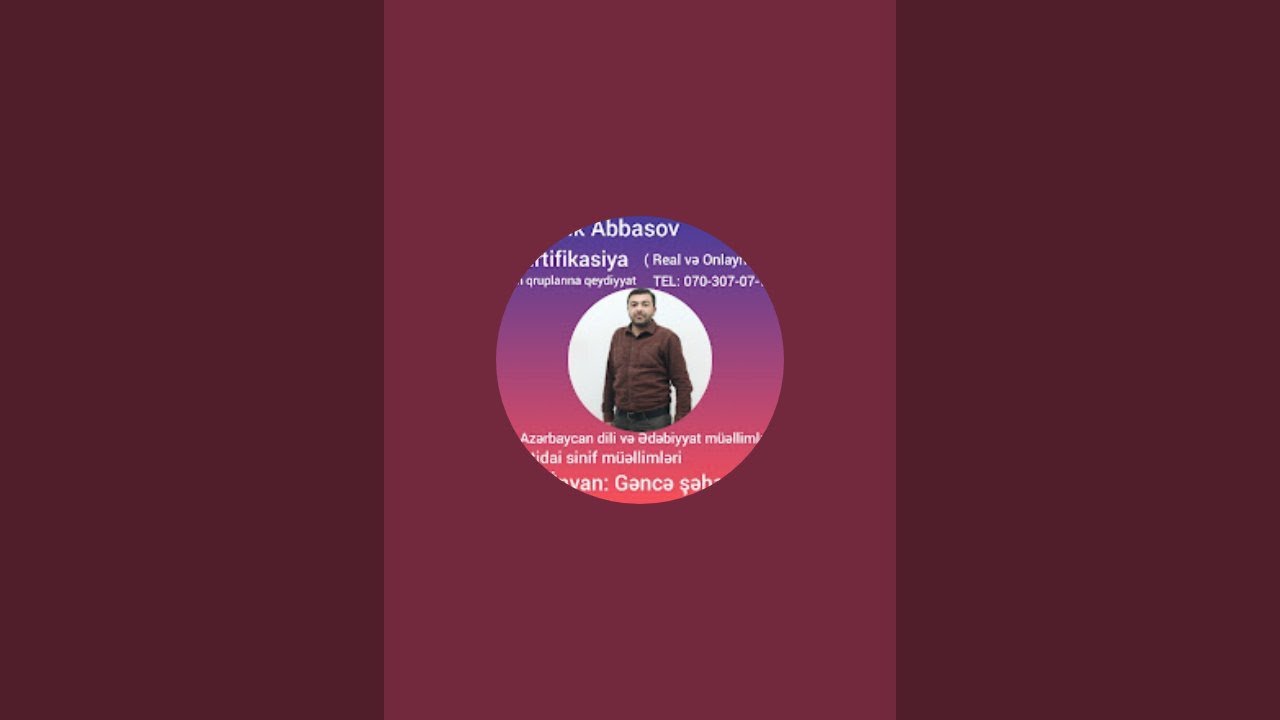 Azərbaycan dili dərsi - Sadə cümlənin şəxsə görə növləri. Cümlənin məqsəd və intonasiyaya görə növü