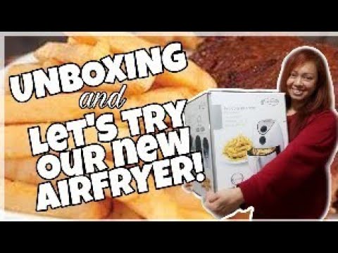 UNBOXING AND TRYING OUR NEW AIRFRYER