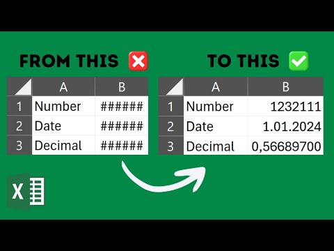 How to fix #### / Hashtag error in Excel