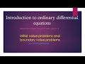 Initial value problems and Boundary value problems -Lesson - 8