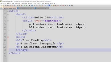 Grouping Selectors in CSS (Hindi)