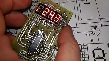 Как сделать термометр на pic 16f628, на 2 датчика.