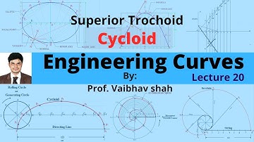 Cycloid - Superior Trochoid |Engineering Curves|Lecture -20 |Engineering Drawing By Vaibhav Shah