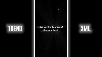 ATTITUDE SHAYARI 🥵 ALIGHT MOTION XML FILE 🔥 NEW TRENDING VIDEO 💥 @S.KLEGENDGAMINGARMY#xml #xml_file