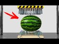 WATERMELON BETWEEN NAIL BEDS (HYDRAULIC PRESS EXPERIMENT)