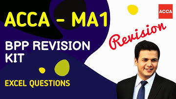 ACCA FIA FD MA1 Spreadsheets l Revision Session l BPP revision kit questions l Urdu Hindi l