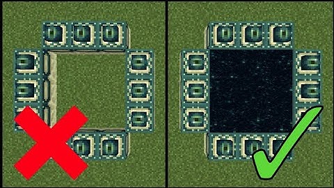 How to make End Portal (Creative)| working for Java / Bedrock / Pocket Edition | Tutorial ep1