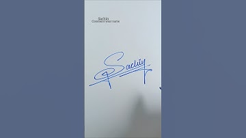 sachin signature design ✍️ | how to write signature ✍️ #shorts #signature #sachin