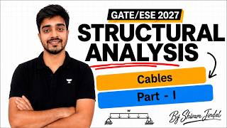 GATE/ESE 2027 Structural Analysis | Cables Part - 1 | Shivam Jindal