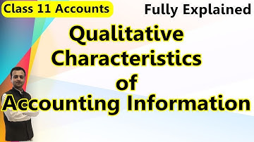 Qualitative Characteristics / Attributes of Accounting Information Class 11 Accounts Chapter 1