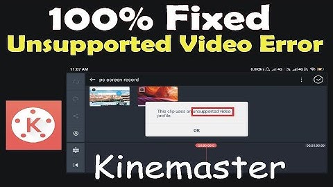 How to solve #Kinemaster Unsupported Video problem | #Screenrecord not support in Kinemaster