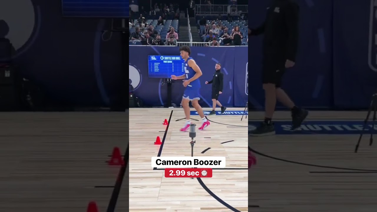 Watch as 2026 NBA prospects work through shuttle runs