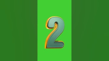 Nine to Zero Countdown 3D Numbers with Voice Over