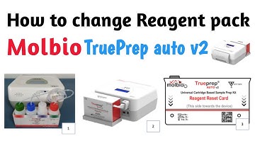 Molbio TruePrep Auto v2 Connect a new Reagent pack & reagent reset card