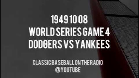 1949 10 08  World Series Game 4 Dodgers vs Yankees Vintage Radio (Red Barber + Mel Allen)