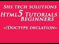 Html5 Tutorial For Beginners - 04 | DOCTYPE Html | DOCTYPE Declaration In Html