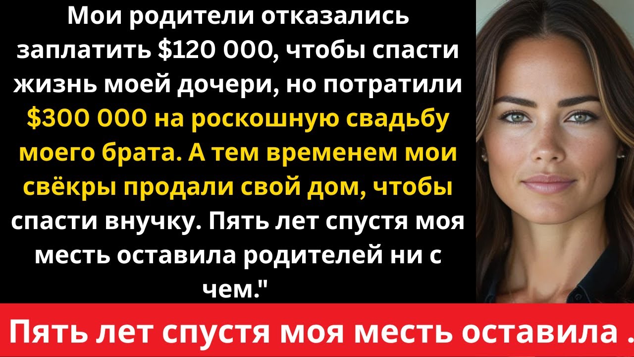 Они потратили 300 тысяч долларов на свадьбу, но отказались спасти жизнь моей дочери —