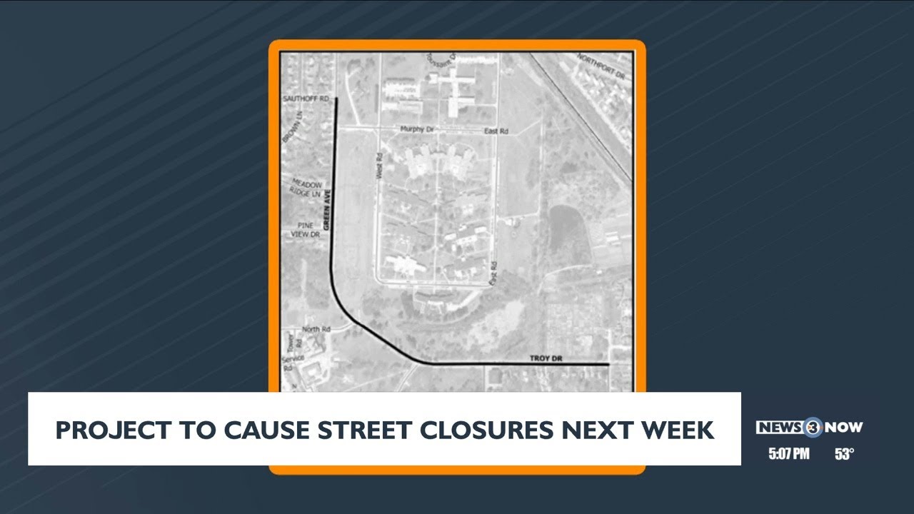 Project to cause street closures next week - YouTube