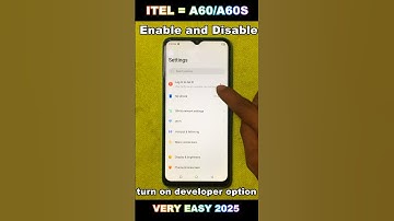 how to turn on developer option in itel a60 ,a60s || itel a60,a60s me developer option on kaise kare