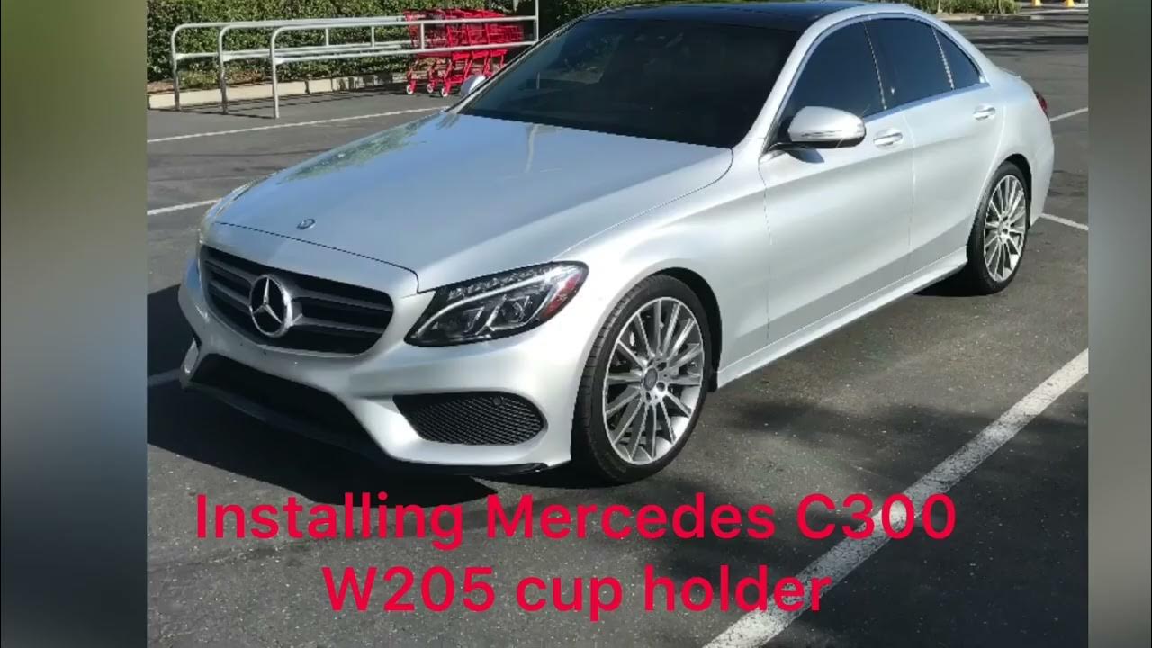 How to install 2017 Mercedes' C300 AMG Cupholder (W205) 