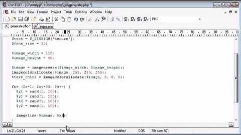Beginner PHP Tutorial   166   Creating Captcha Image Security Part 3