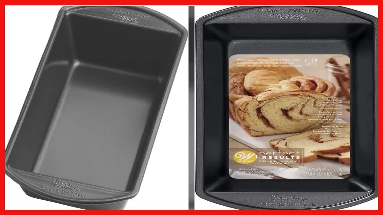 Wilton Perfect Results Large Nonstick Loaf Pan, 9.25 by 5.25-Inch, Silver