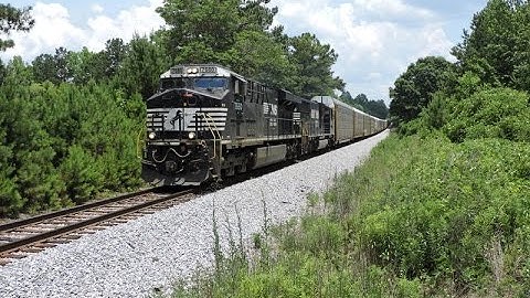 HD: NS 7680 leads NS Train 27A in Bremen, GA