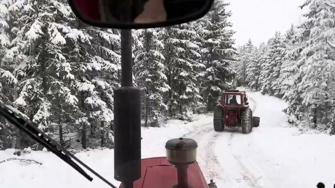 Snö körning 2025 Del 2 Volvo bm 810 och Bm Volvo 650
