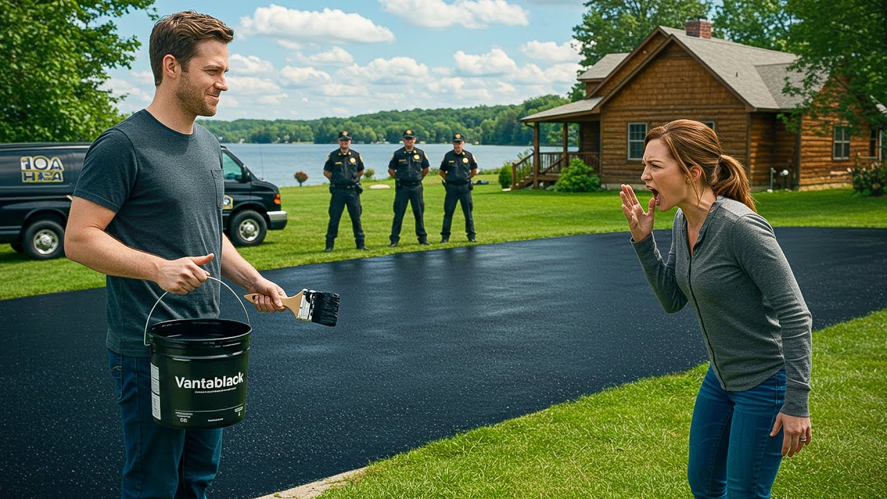 Karen Complained My Driveway Was Too Bright, So I Painted It with VantaBlack!
