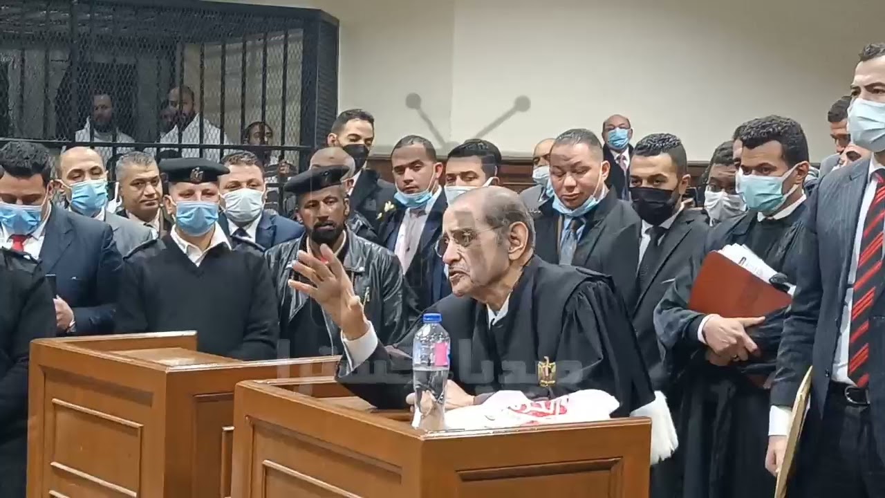 بكاء المحامى فريد الديب خلال مرافعته عن حسن راتب فى قضية الآثار الكبرى..أفرجوا عنه بسبب السرطان