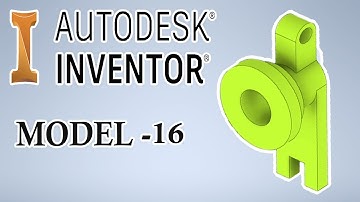 Autodesk Inventor diagram step by step drawing Model 16 | Tamil