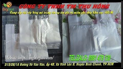 Cung cấp sỉ rẻ túi xốp bóng mỡ trắng zin