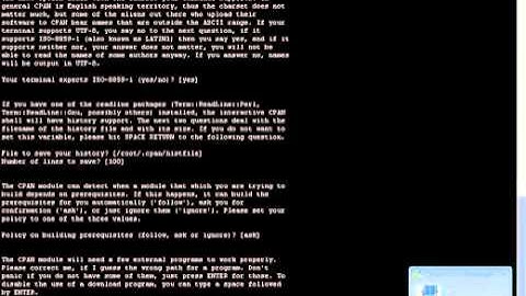 How to install and configure perl in Linux using CPAN command 1