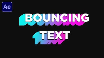 Bouncing Text Animation in After Effects - Motion Graphic Text Tutorial | No Plugins