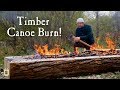 From Tree to Canoe Part 1 - Chopping and Burning