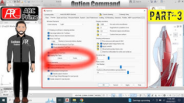 l AutoCAD 2D ll AutoCAD Option Command Dialog Box Explained in Hindi Part-3