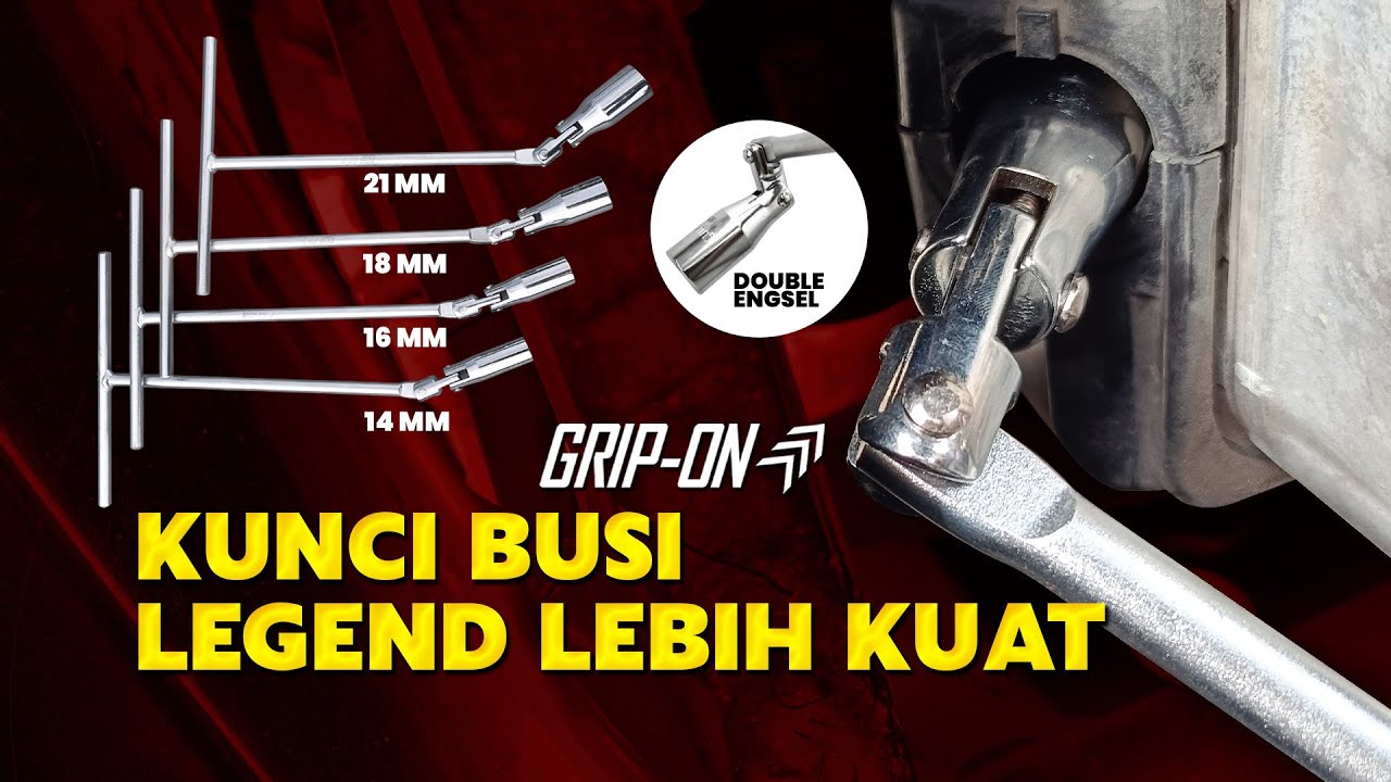 KUNCI BUSI LEGEND LEBIH KUAT DARI KUNCI BIASA❗GRIP ON T SOCKET FLEXIBLE FOR SPARK PLUG CHROME