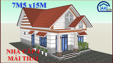 Nhà Mái Thái 100m2 3 Phòng Ngủ TIỆN NGHI | Nhà Đẹp Dakcun Dk280