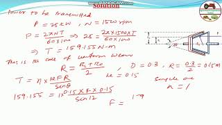 Cone Clutch Face Width and Spring Force GATE 1994 FMP-2