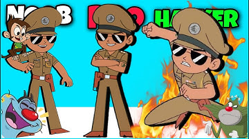 NOOB vs PRO vs HACKER 😱 In Little Singham With Oggy Jack and Bob Funny 😂😂