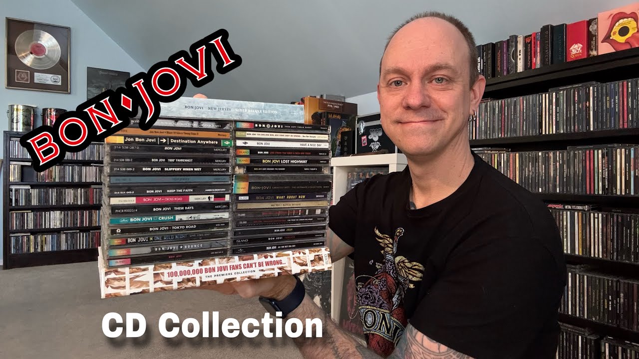 Bon Jovi CD Collection Run-through - YouTube