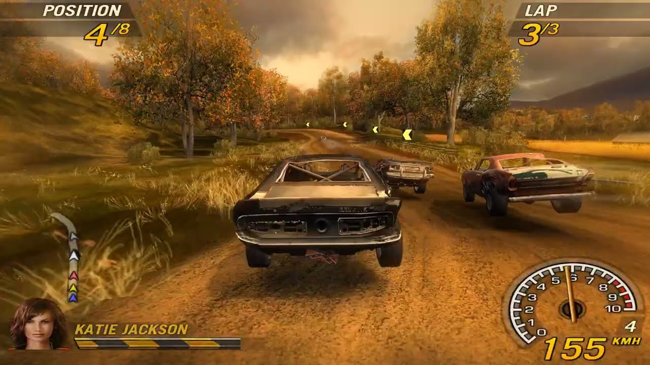 FlatOut 2 Gameplay playthrough part 2 - 4K 60FPS no commentary