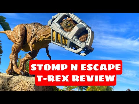 STOMP ‘N ESCAPE T-REX REVIEW! JURASSIC WORLD CAMP CRETACEOUS