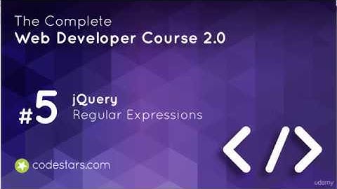 Learning jQuery | Web developing Tutorials | Lesson 9 Regular Expressions